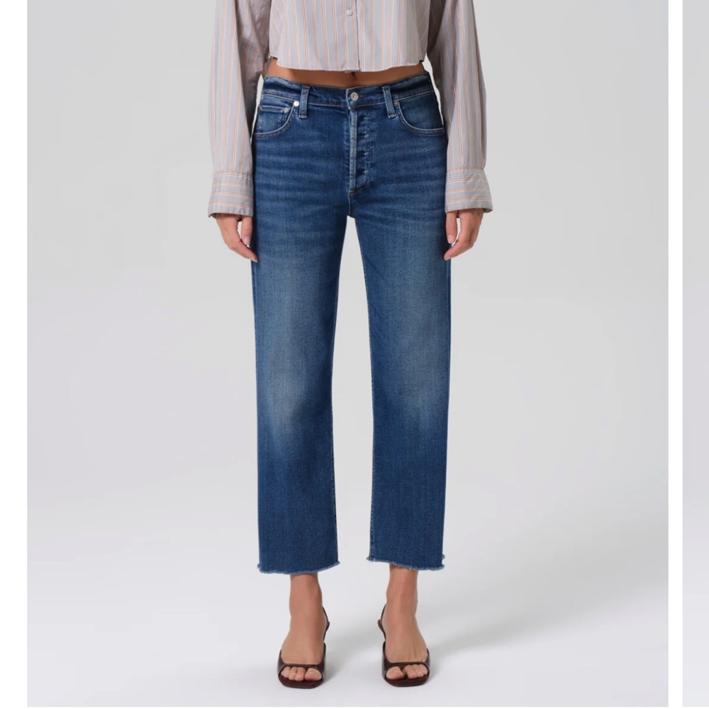 Citizens of Humanity Palma Straight Raw Hem Jeans In Ambry 27